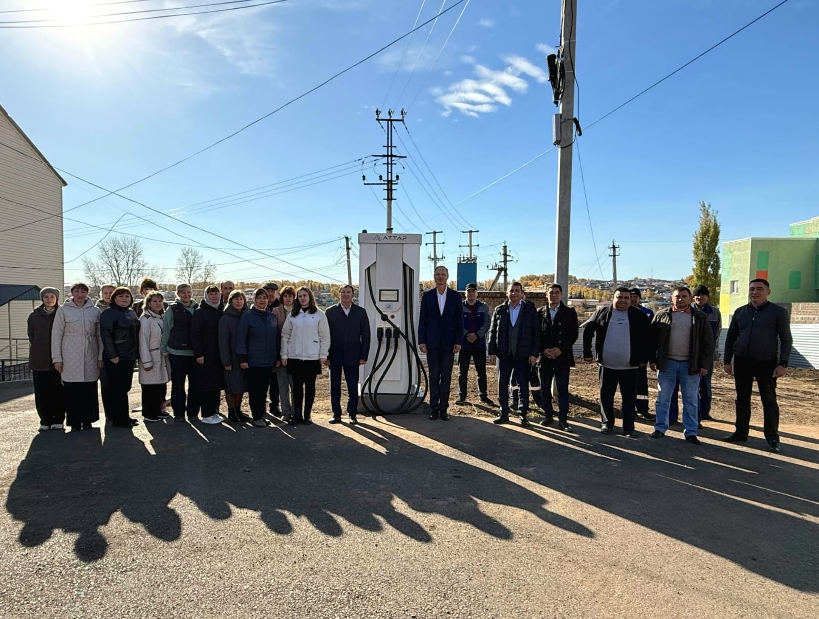 В Федоровском районе состоялось открытие электрозарядной станции