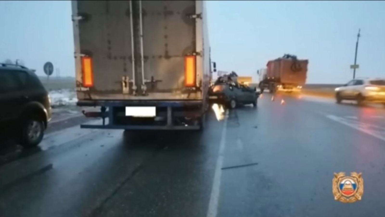 В Башкирии водитель «девятки» после столкновения с грузовой фурой скончался на месте ДТП