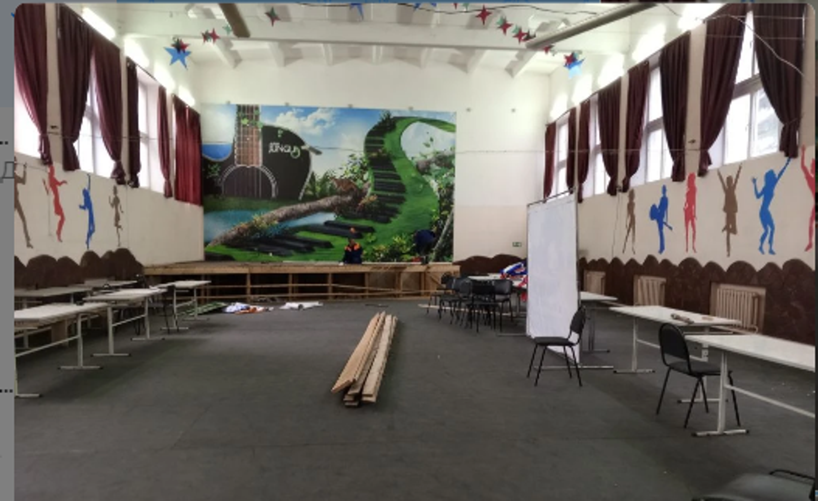 Во дворце культуры Альшеевского района обновляют танцевальный зал