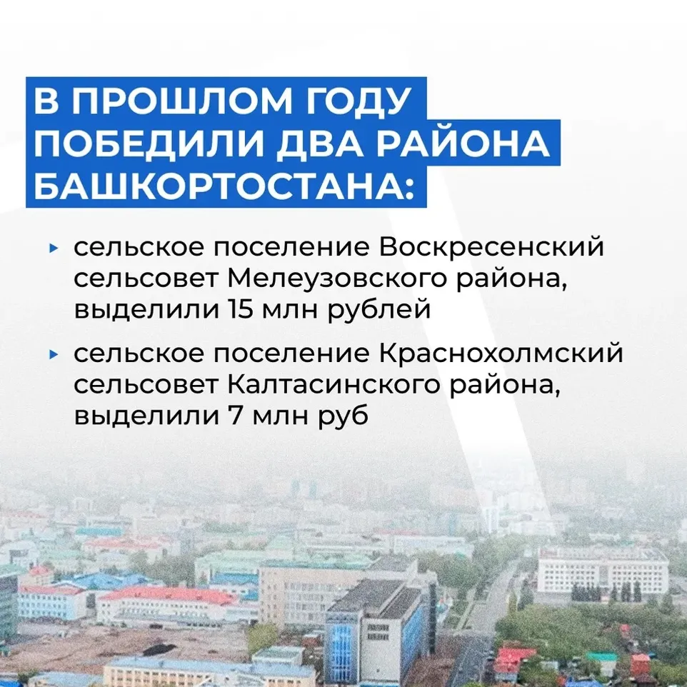 В Башкирии определены победители конкурса «Лучшая муниципальная практика»