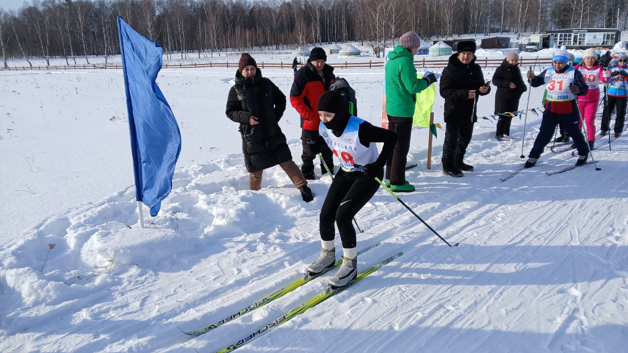На территории геопарка "Янган-Тау" прошли десятые юбилейные лыжные состязания