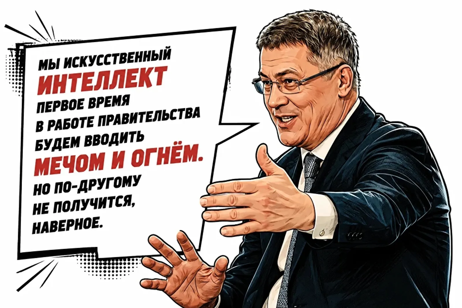 Радий Хабиров выделил 10 важных моментов про внедрение ИИ в Башкирии